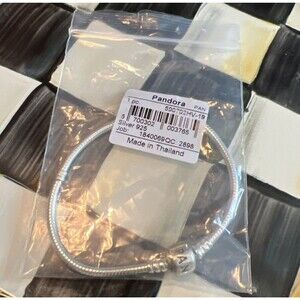 NEW! AUTH PANDORA STERLING SILVER S925 ALE 7.5"/19cm #590702HV-19 CHARM BRACELET